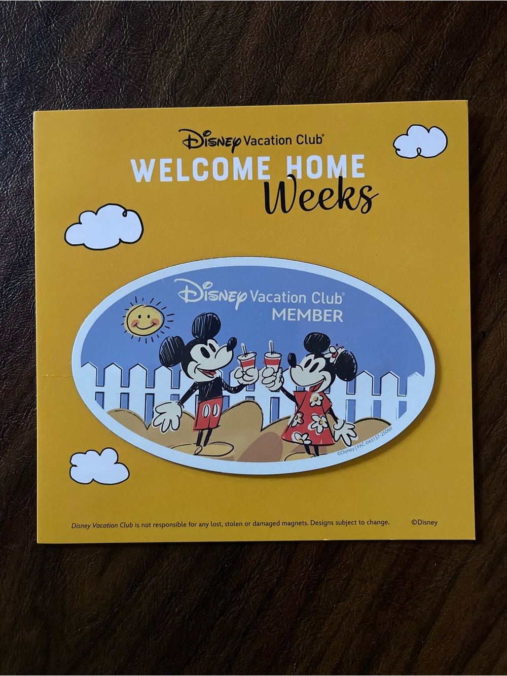 New Disney Vacation Club Member Magnet
